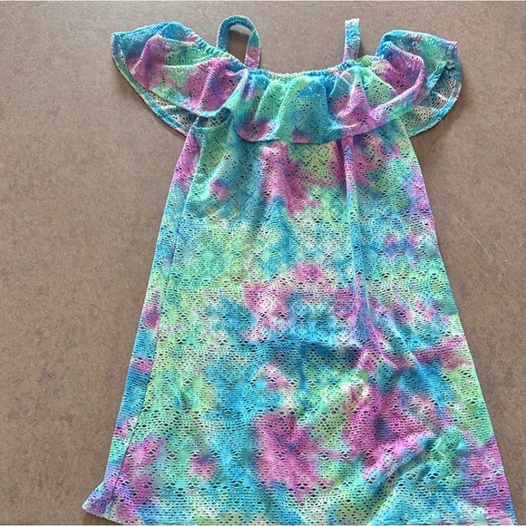 Colorful Tie-Dye Kids Swim Cover-Up - Picture 1 of 2